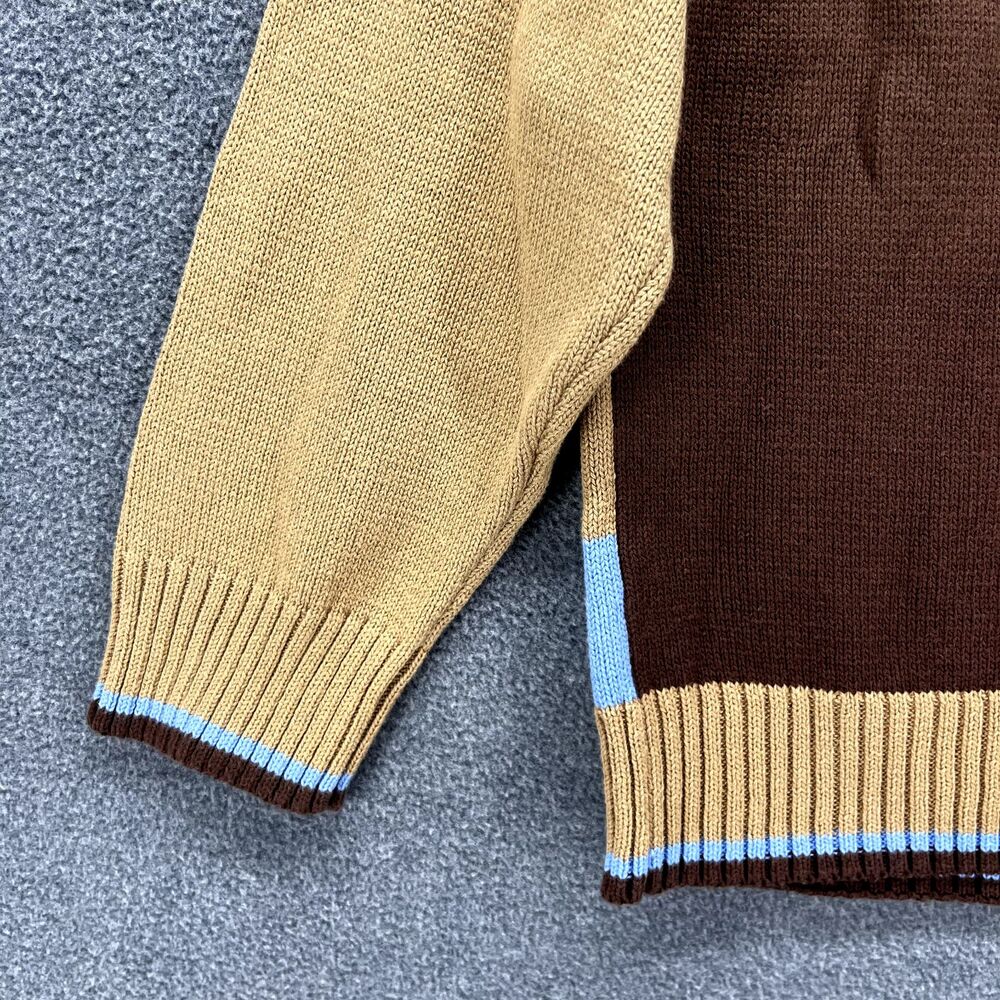 Hartstrings Sweater Toddler 7 Brown Blue Knit Top crewneck football ball - Picture 7 of 12